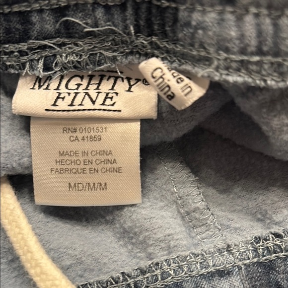 Mighty Fine Black and Gray Track Pants with Tie-Dye Design - Picture 2 of 7